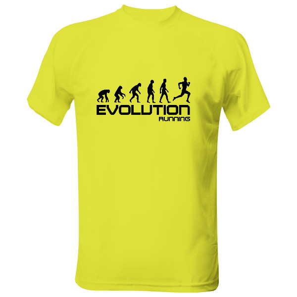 Pánské funkční tričko s potiskem Evolution running - funkční