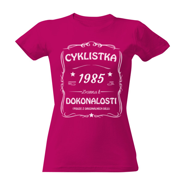 Tričko s potiskem Cyklistka - narozeniny