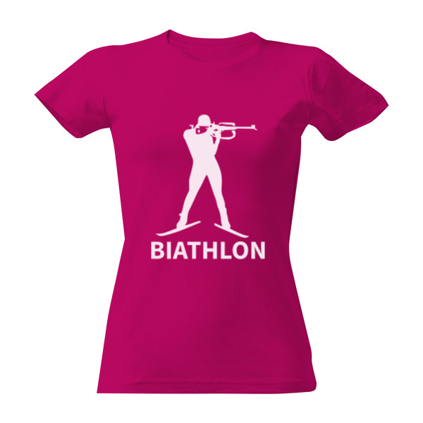Tričko s potiskem Biathlon - postava