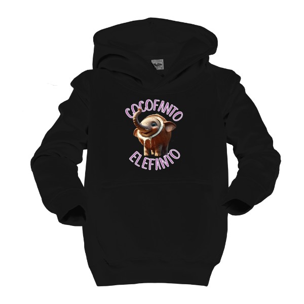 Dětská mikina s kapucí s potiskem Cocofanto Elefanto