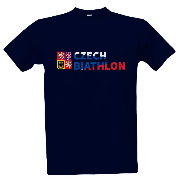 Tričko s potiskem Czech biathlon - znak