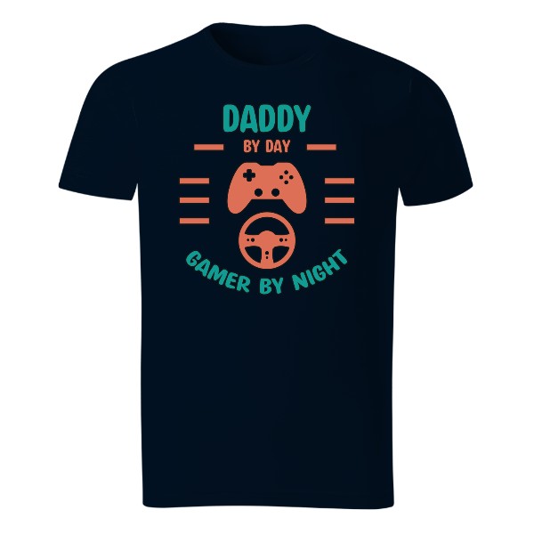 Tričko s potlačou Daddy by day and gamer by night