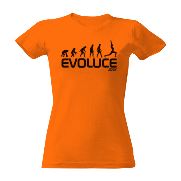 Tričko s potiskem Evoluce jógy