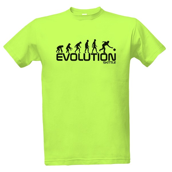 Tričko s potlačou Evolution skittle