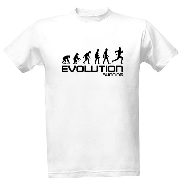 Tričko s potlačou Evolution running