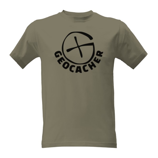 Tričko s potlačou Geocacher logo