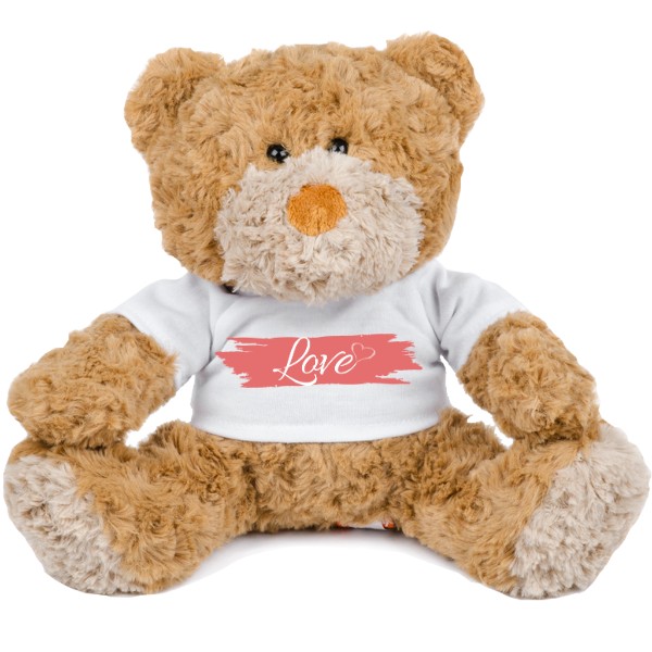 Medvedík Teddy s potlačou Medvedík Love