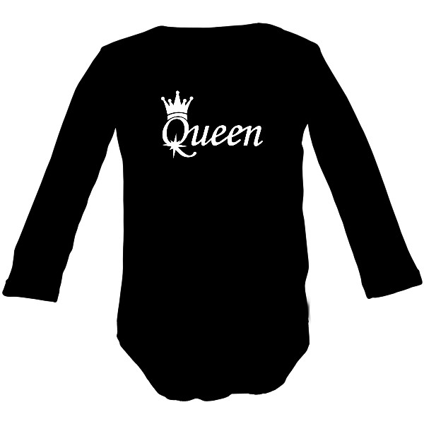 Detské body Long  s potlačou Queen 