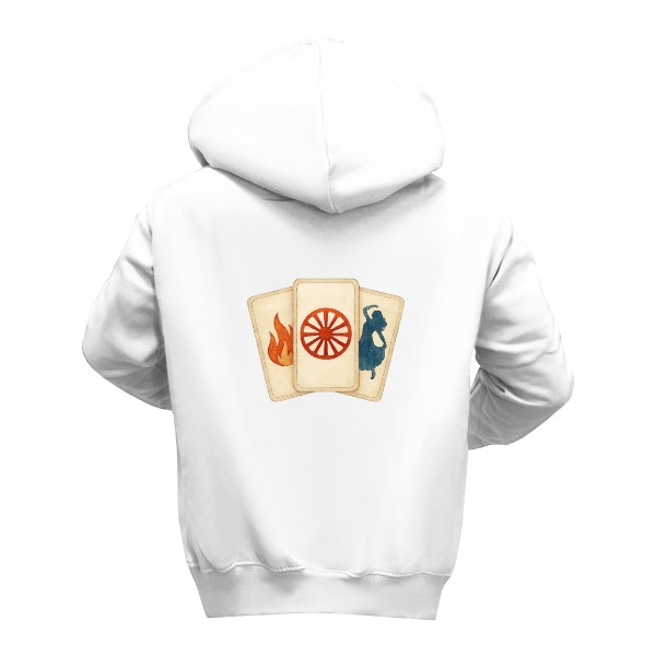 Dětská mikina s kapucí s potiskem Romské karty – Dětská hrdost