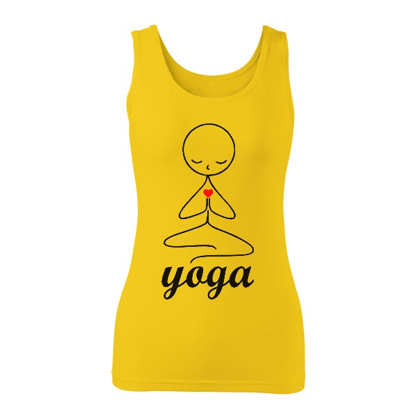 Tričko s potlačou yoga