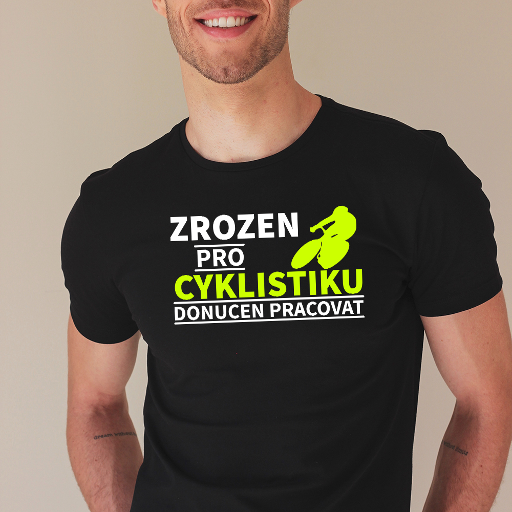 Tričko s potiskem Zrozen pro cyklistiku