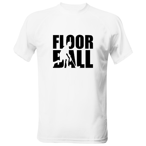 Pánske funčné tričko s potlačou Floorball hráč - funkční